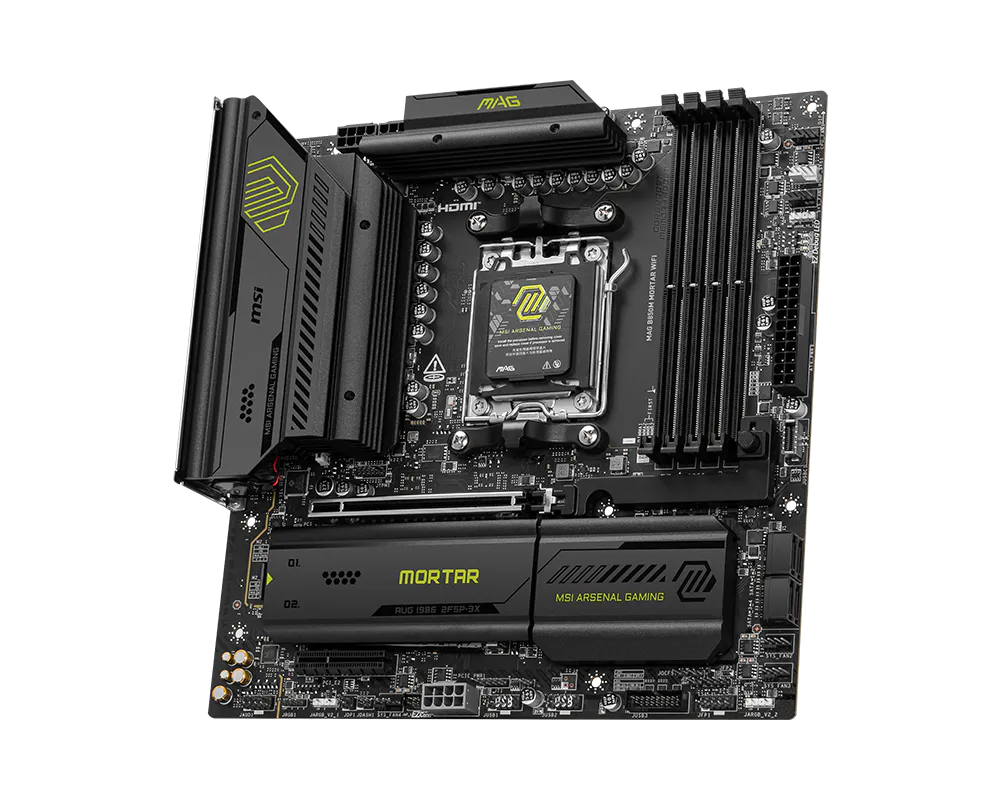 Материнская плата MSI MAG B850M MORTAR WIFI AM5 4xDDR5 4xSATA3 RAID 3xM.2 HDMI 2xType-C mATX