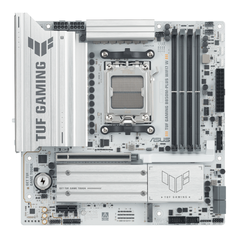 Материнская плата ASUS TUF GAMING B850M-PLUS WIFI7 W AM5 4xDDR5 4xSATA 3xM.2 HDMI DP Type-C mATX