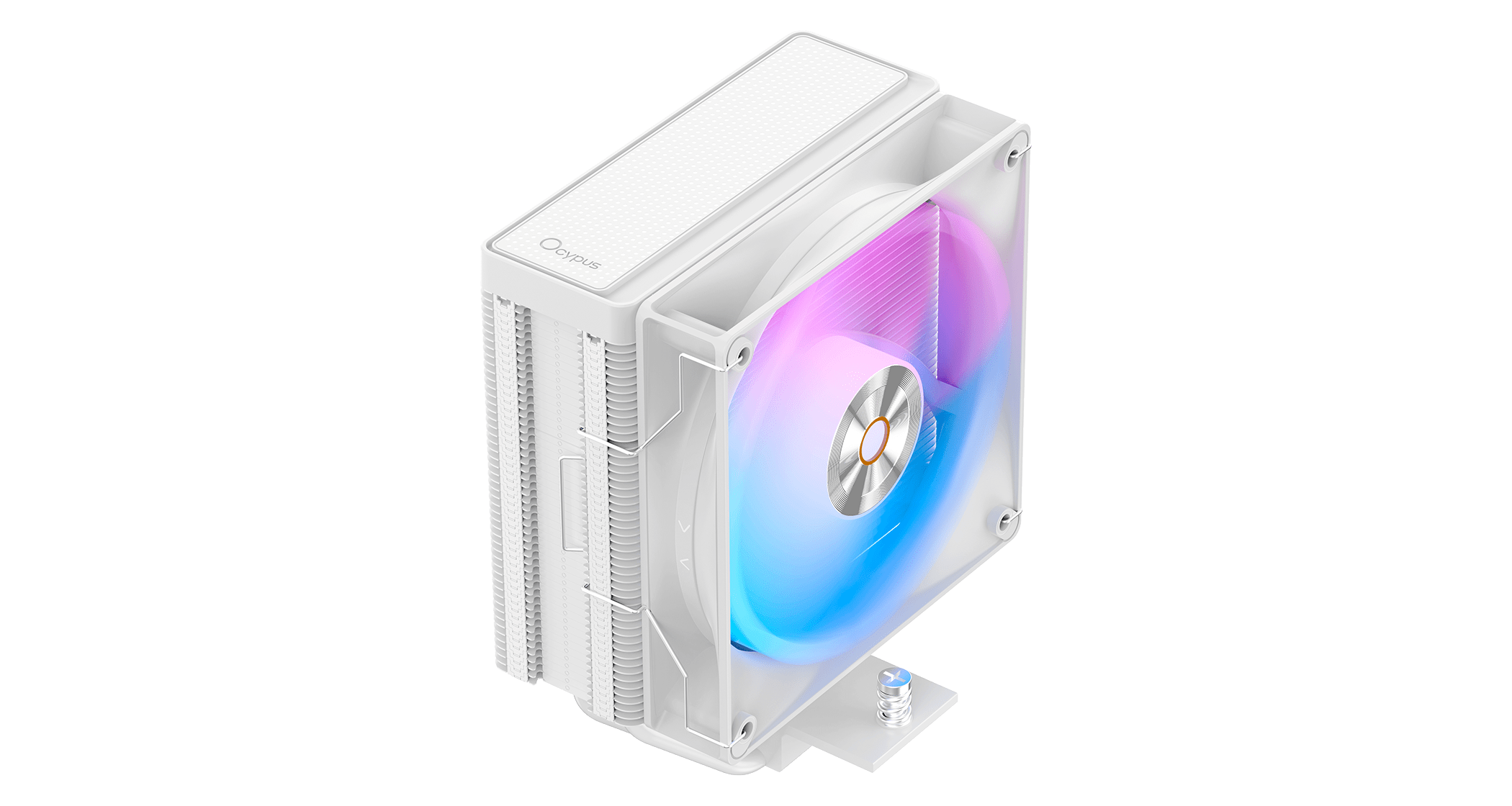 Вентилятор для процессора Ocypus Delta A40 WH ARGB TDP 220W 4-pin 1851/1700/1200/115X/AM5/AM4 Белый