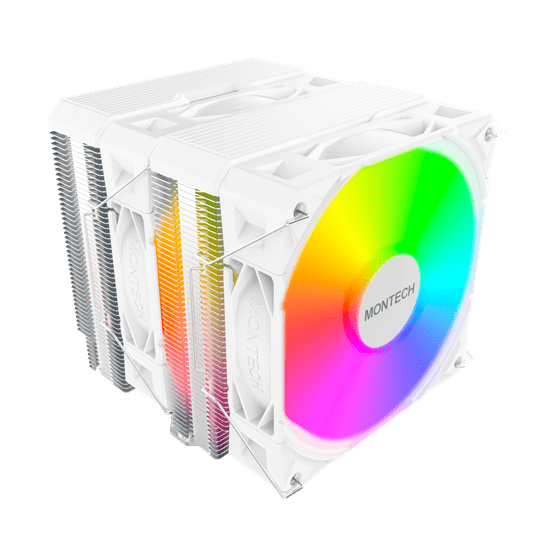 Вентилятор для процессора Montech NX600 ARGB (W) TDP 260W 4-pin 1851/1700/1200/115X/AM5/AM4 White