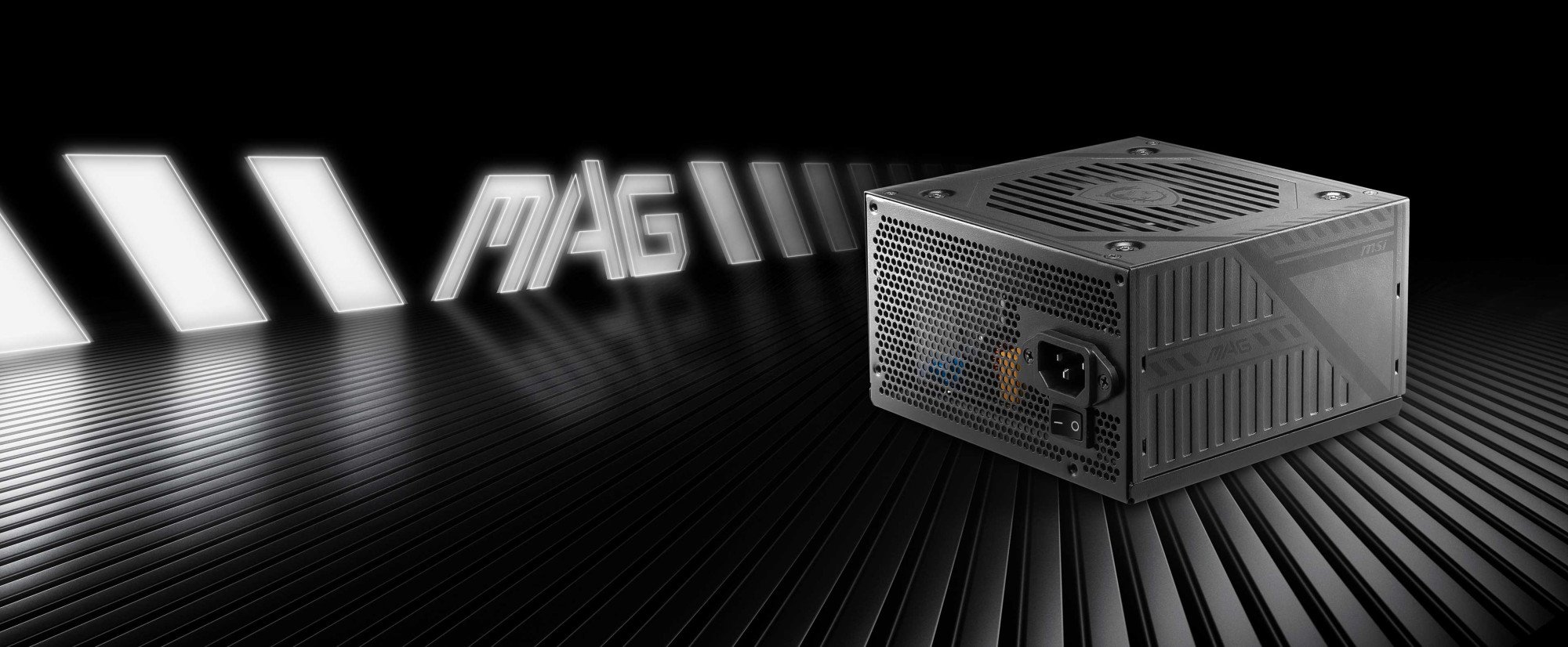 Блок питания MSI  500W, MAG A500DN, Non Modular, ATX, 80+, КПД >80%, Fan 120mm, Черный