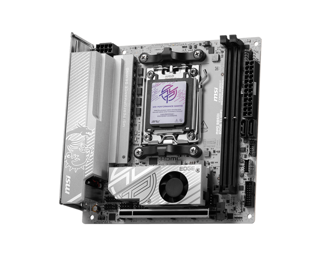 Материнская плата MSI MPG B850I EDGE TI WIFI AM5 B850 2xDDR5 2xSATA RAID 2xM.2 HDMI Type-C mTX