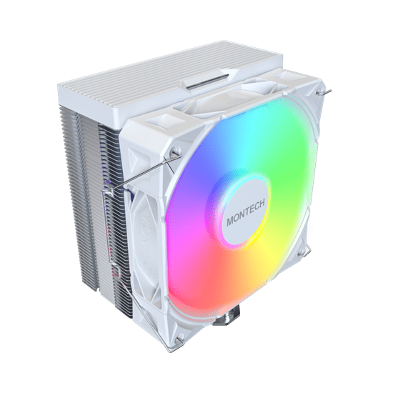 Вентилятор для процессора Montech NX400 ARGB (W) TDP 220W 4-pin 1851/1700/1200/115X/AM5/AM4 White