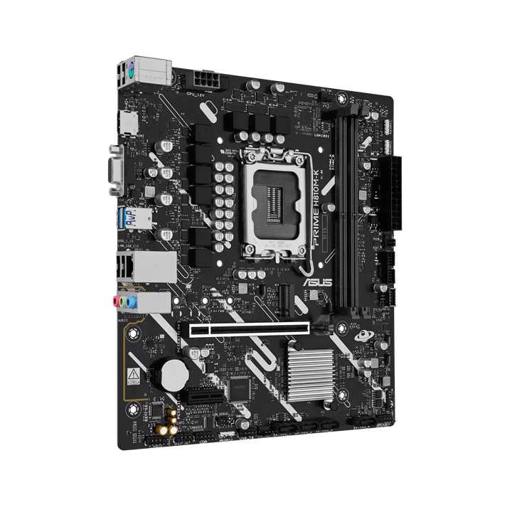 Материнская плата ASUS PRIME H810M-K, LGA1851 H810 2xDDR5 4xSATA 1xM.2 1xPCIe 4.0 HDMI D-Sub mATX