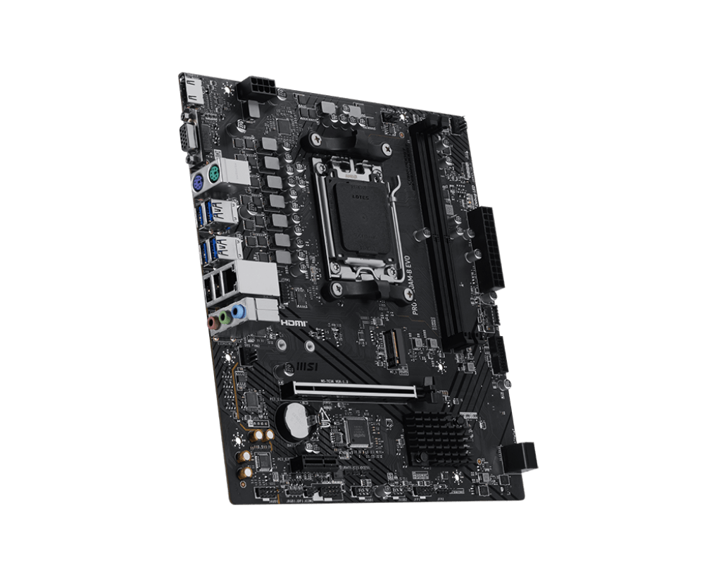 Материнская плата MSI PRO A620AM-B EVO AM5 2xDDR5 4xSATA3 RAID M.2 1xD-Sub 1xHDMI GLAN mATX