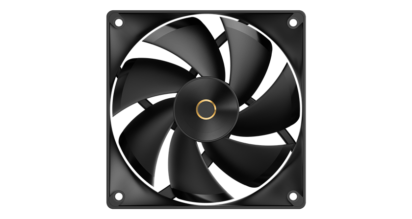 Вентилятор для корпуса Ocypus Delta F12 BK 1x(120x120x25mm) 2000RPM 73CFM Черный