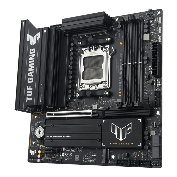 Материнская плата ASUS TUF GAMING B850M-PLUS II, AM5 B850 4xDDR5 4xSATA 3xM.2 1xHDMI 1xDP mATX