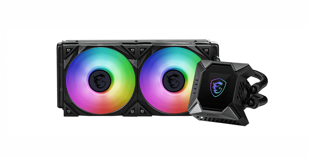 Водяное охлаждение для CPU MSI MPG CORELIQUID K240 V2. Socket Intel/AMD, 4pin, Fan 2x120см, ARGB