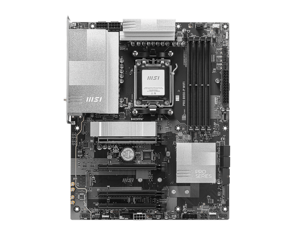 Материнская плата MSI PRO B850-P WIFI AM5 4xDDR5 4xSATA3 RAID 3xM.2 1xHDMI 2xType-C ATX