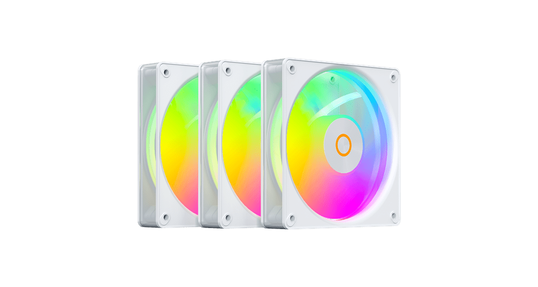 Вентилятор для корпуса Ocypus Gamma F12 Elite WH ARGB 3-IN-1 3x(120x120x25mm) 600-1800RPM Белый