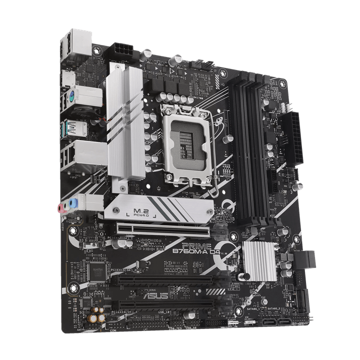 Материнская плата ASUS PRIME B760M-A D4-CSM, LGA1700 B760 4xDDR4 4xSATA3 2xM.2 RAID 2xHDMI 1xDP mATX