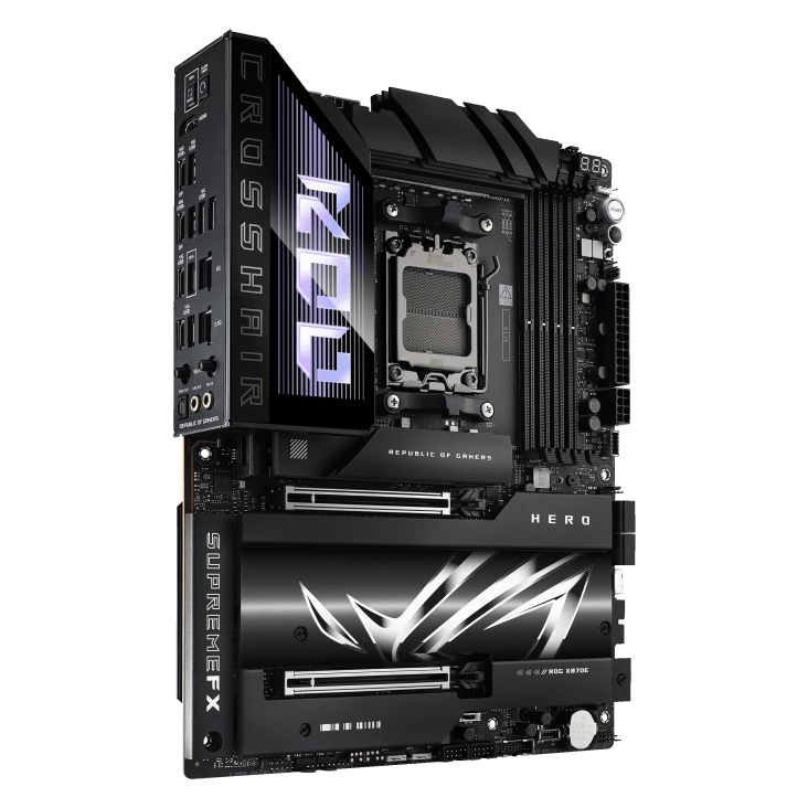 Материнская плата ASUS ROG CROSSHAIR X870E HERO AM5 4xDDR5 4xSATA Raid 4xM.2 10xUSB ATX