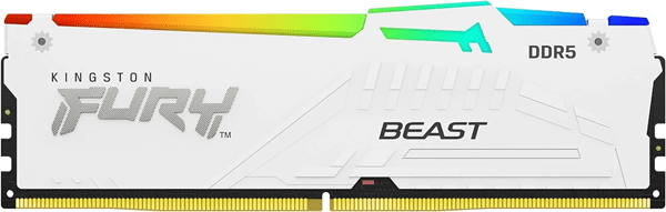 Оперативная память  16GB DDR5 6000MHz Kingston FURY Beast White RGB EXPO CL36 KF560C36BWE2A-16
