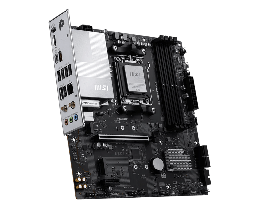 Материнская плата MSI PRO B840M-P WIFI6E AM5 4xDDR5 4xSATA3 RAID 2xM.2 HDMI Type-C mATX