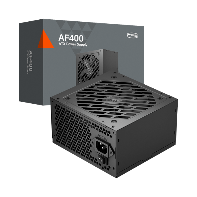 Блок питания PCCooler  400W, Non Modular, 80+, КПД ≥75%, ATX, FAN 120mm, Черный, P1-AF400-N1H