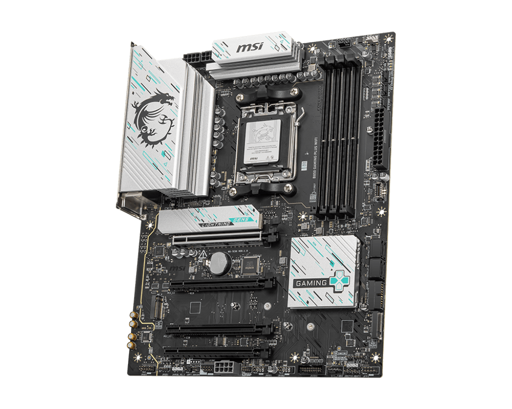 Материнская плата MSI B850 GAMING PLUS WIFI AM5 4xDDR5 4xSATA3 RAID 3xM.2 DP 2xType-C ATX