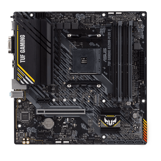 Материнская плата ASUS TUF GAMING A520M-PLUS II AM4 4xDDR4 4xSATA3 RAID M.2 DSub DVI HDMI mATX