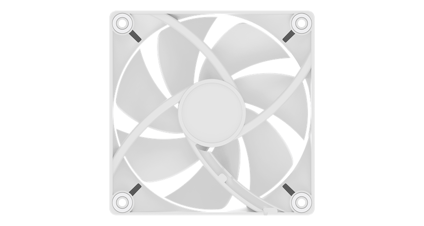 Вентилятор для корпуса Ocypus Delta F12 WH 1x(120x120x25mm) 2000RPM 73CFM Белый