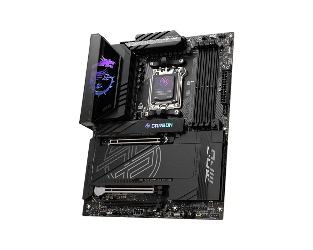 Материнская плата MSI MPG X870E CARBON WIFI AM5 X870E 4xDDR5 4xSATA3 RAID 4xM.2 HDMI DP ATX