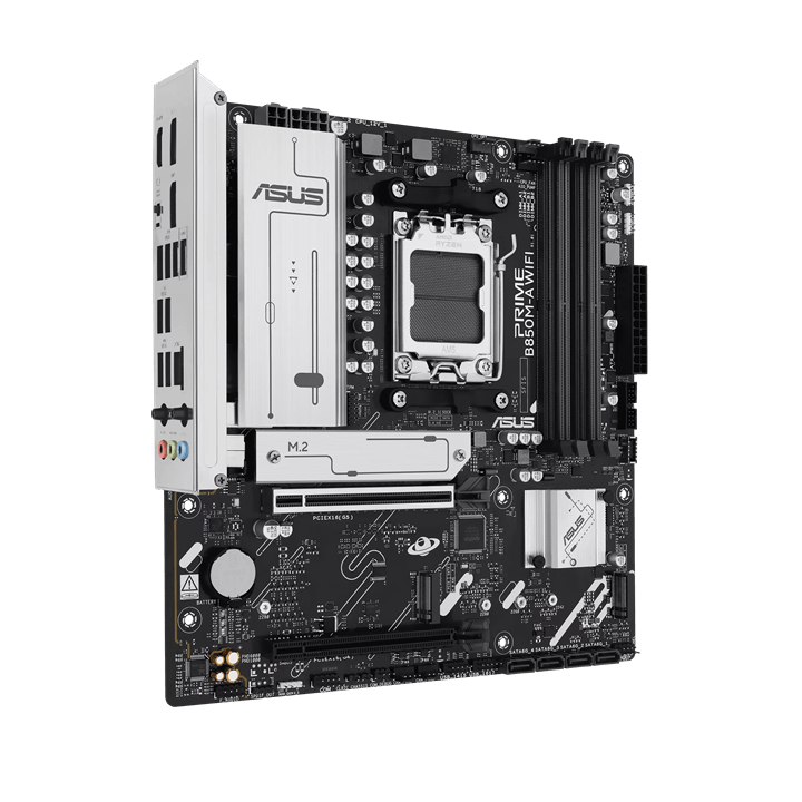 Материнская плата ASUS PRIME B850M-A WIFI, AM5 4xDDR5 4xSATA3 RAID 3xM.2 1хHDMI 2хDP mATX
