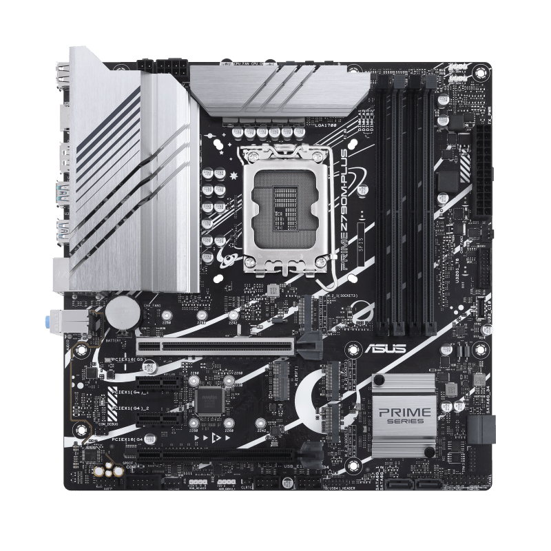 Материнская плата ASUS PRIME Z790M-PLUS, LGA1700 4xDDR5 4xSATA3 3xM.2 HDMI DP mATX