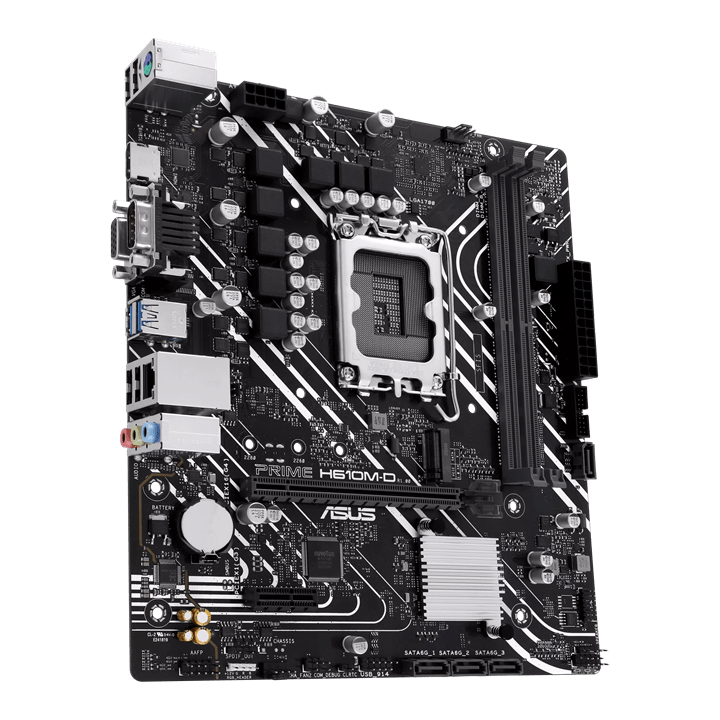 Материнская плата ASUS PRIME  H610M-D, LGA1700 2xDDR5 4xSATA3 M.2 1xVGA 1xHDMI 1xCOM mATX