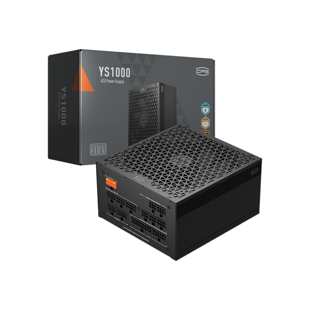 Блок питания PCCooler 1000W, YS1000, Full Modular, 80+ GOLD, ≥90%, Fan 135mm, Черный, P5-YS1000-G1F