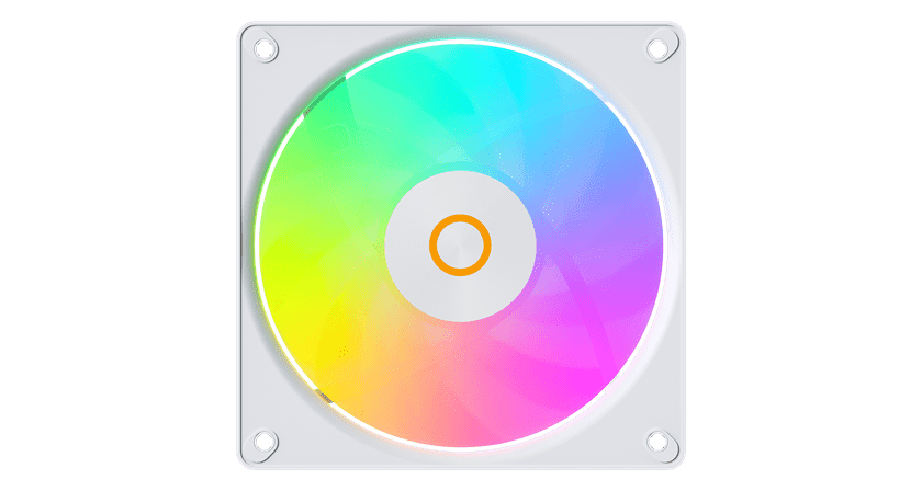 Вентилятор для корпуса Ocypus Gamma F12 Elite WH ARGB REVERSE BLADE 1x(120x120x25mm) Белый
