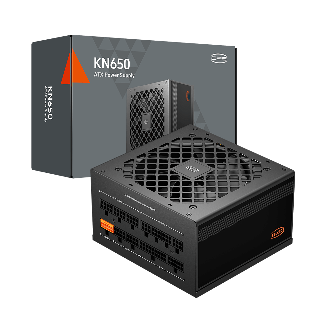 Блок питания PCCooler  650W, KN650, Full Modular, 80+ GOLD, ≥90%, Fan 120mm, Черный, P3-KN650-G1F
