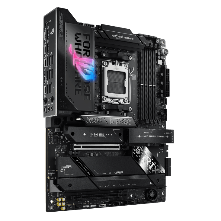 Материнская плата ASUS ROG STRIX X870E-E GAMING WIFI AM5 4xDDR5 4xSATA 5xM.2 HDMI HDMI USB-C ATX