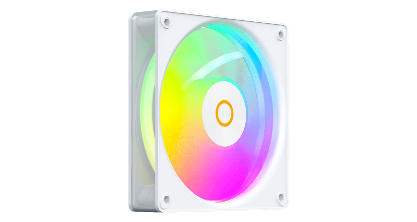 Вентилятор для корпуса Ocypus Gamma F12 Elite WH ARGB REVERSE BLADE 1x(120x120x25mm) Белый