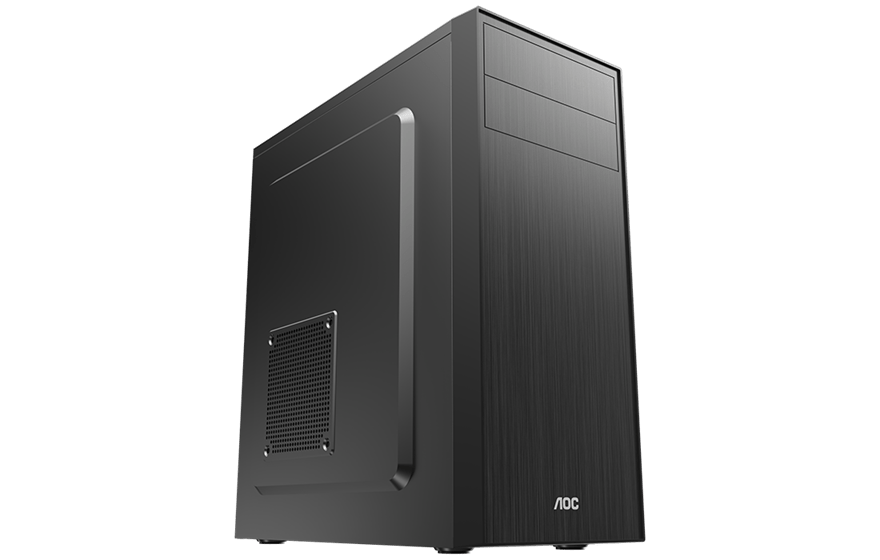 Корпус AOC CB114B ATX/M-ATX/ITX 2xUSB2.0 1xUSB3.0 1xAudio 1xMic Черный AOC-CB114-BEV1B-G