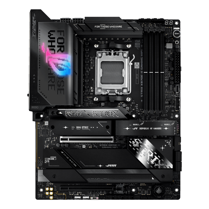 Материнская плата ASUS ROG STRIX X870E-E GAMING WIFI AM5 4xDDR5 4xSATA 5xM.2 HDMI HDMI USB-C ATX