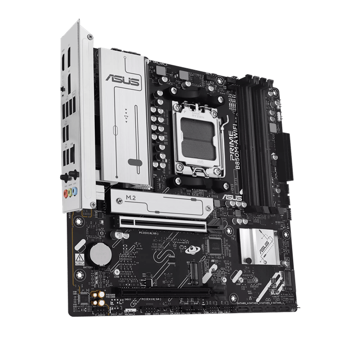 Материнская плата ASUS PRIME B850M-A WIFI, AM5 4xDDR5 4xSATA3 RAID 3xM.2 1хHDMI 2хDP mATX