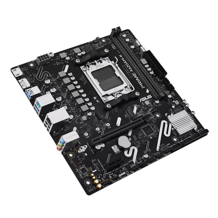 Материнская плата ASUS PRIME A620AM-K AMD A620A AM5 2xDDR5 4xSATA3 RAID M.2 HDMI DP mATX