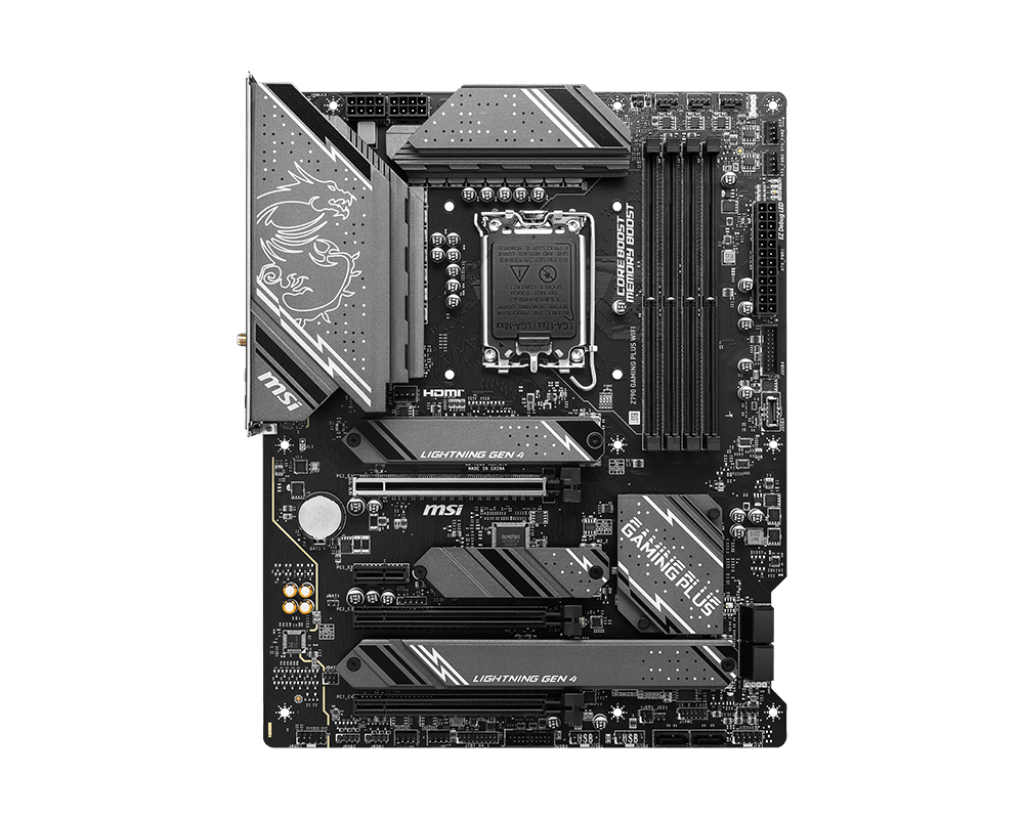 Материнская плата MSI Z790 GAMING PLUS WIFI LGA1700 4xDDR5 6xSATA3 RAID 4M.2 HDMI DP ATX