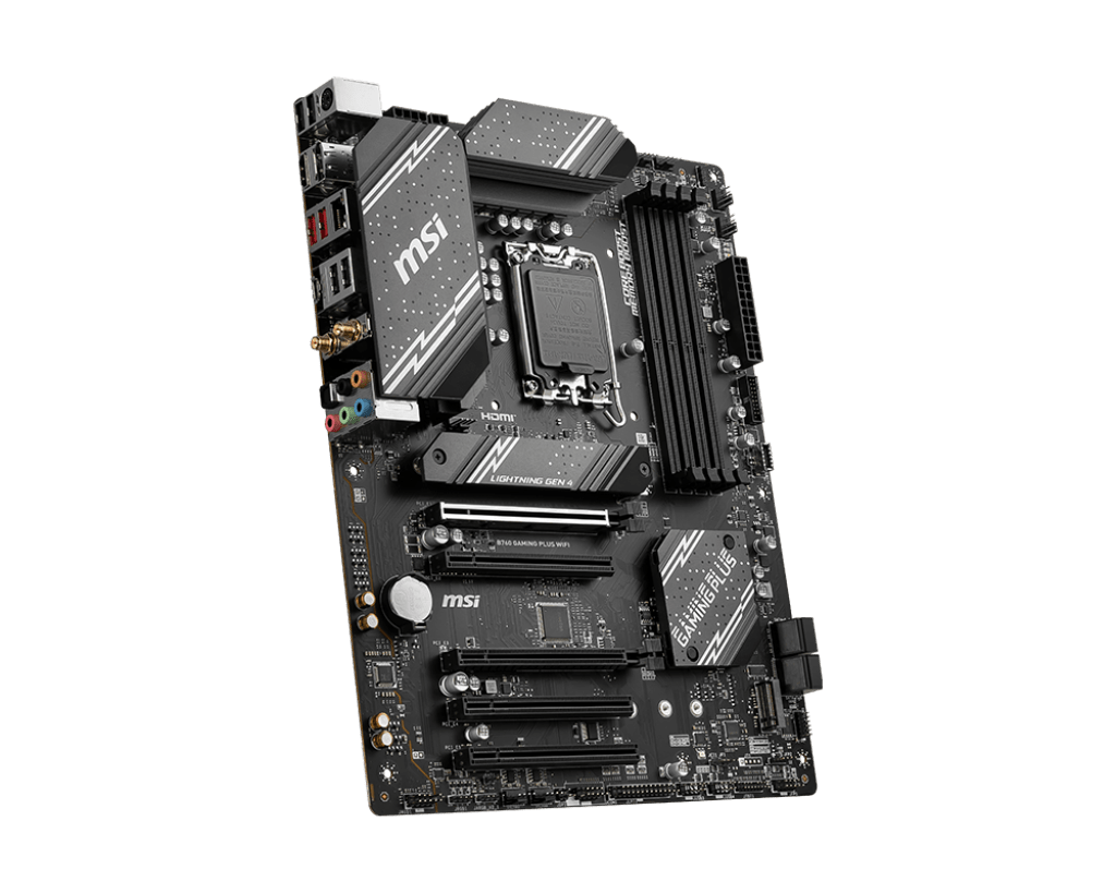 Материнская плата MSI B760 GAMING PLUS WIFI LGA1700 B760 4xDDR5 4xSATA3 RAID 2xM.2 HDMI DP ATX