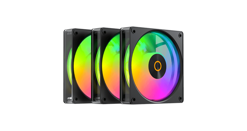 Вентилятор для корпуса Ocypus Gamma F12 Elite BK ARGB REVERSE BLADE 3-IN-1 3x(120x120x25mm) Черный