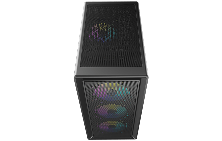 Корпус AOC CG450B 4F M-ATX/ITX 1xUSB2.0 1xUSB3.0 1xType-C 1xAudio/Mic Черный AOC-CG450-BF4V1R0UD-G
