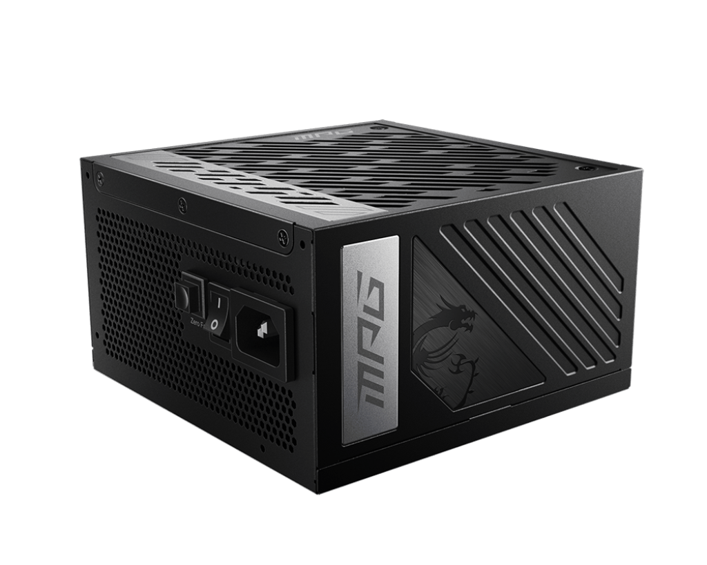 Блок питания MSI 1000W, MPG A1000G PCIE5, Full Modular, ATX, 80+ GOLD, КПД >90%, Fan 135mm, Черный