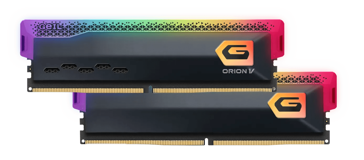 Оперативная память 64GB Kit (2x32GB) GEIL Orion V RGB 5600Mhz DDR5 CL38 GVSG564GB5600C38ADC Grey