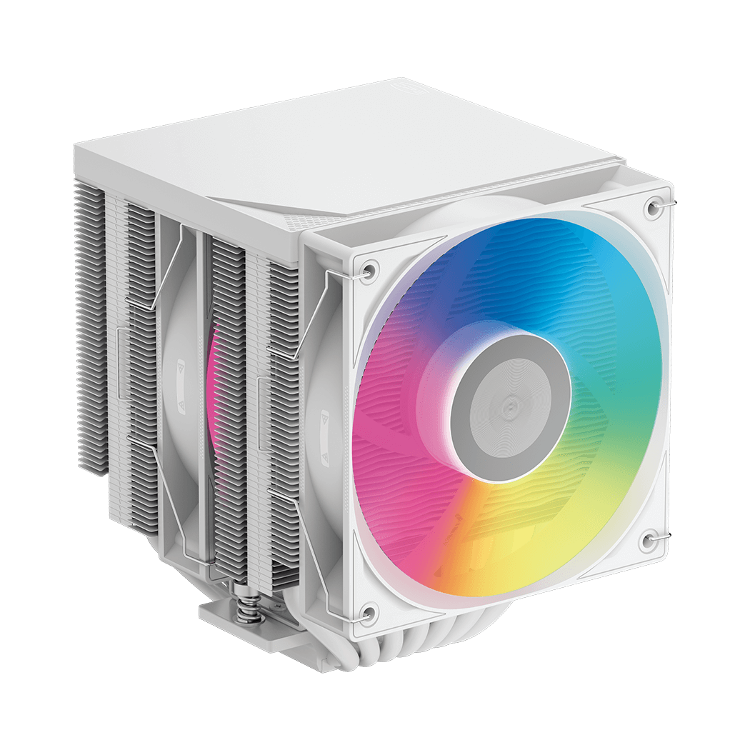 Вентилятор для процессора PCCooler RT720 TC ARGB WH TDP 270W 4-pin PWM Intel/AMD Белый