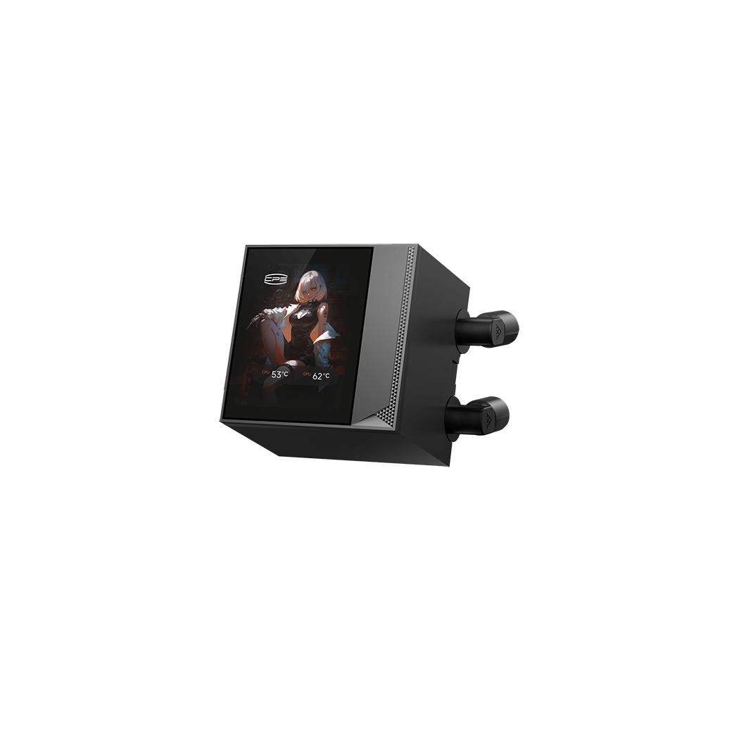 Водяное охлаждение для CPU PCCooler DC360 Pro ARGB Display BK 280W 1200/1700/1851/AM4/AM5 Черный