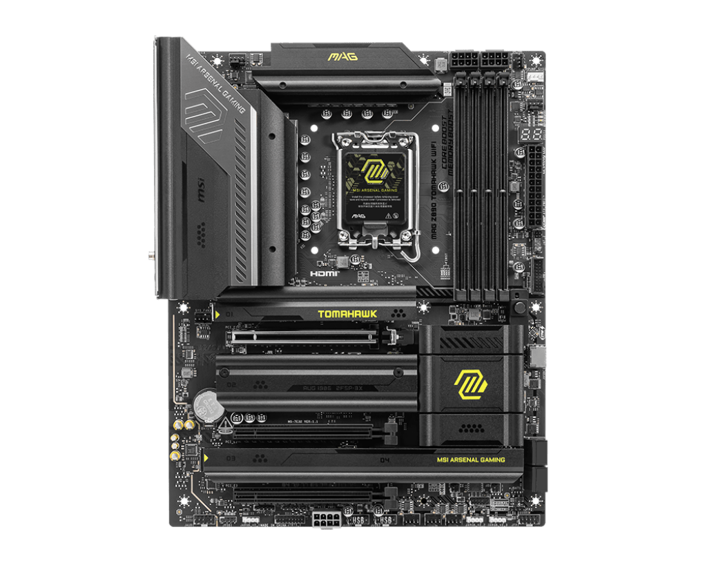 Материнская плата MSI MAG Z890 TOMAHAWK WIFI LGA1851 4xDDR5 6xSATA3 RAID 4M.2 HDMI DP ATX
