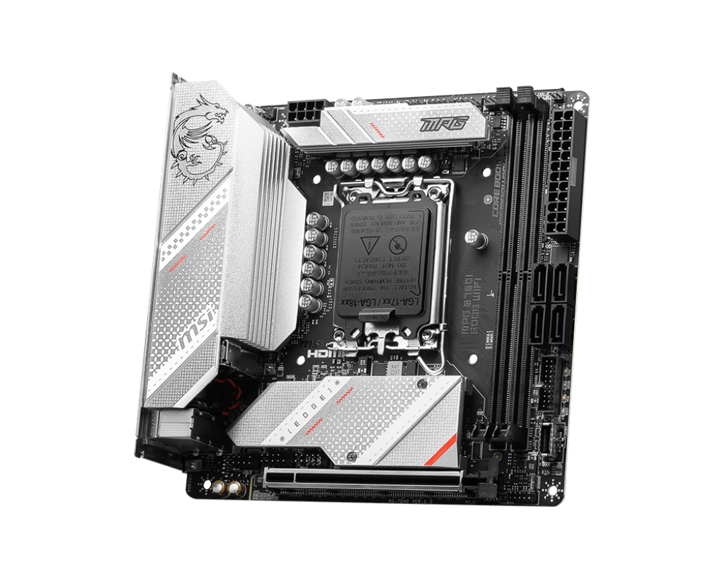 Материнская плата MSI MPG B760I EDGE WIFI LGA1700 2xDDR5 4xSATA3 2xM.2 HDMI DP M-ITX