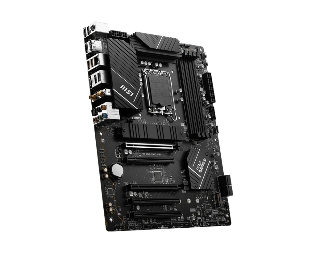 Материнская плата MSI PRO B760-P WIFI DDR4 LGA1700 4xDDR4 4xSATA3 RAID 2xM.2 HDMI DP ATX