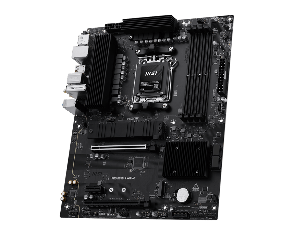 Материнская плата MSI PRO B850-S WIFI6E AM5 4xDDR5 4xSATA RAID 2xM.2 HDMI DP Type-C ATX