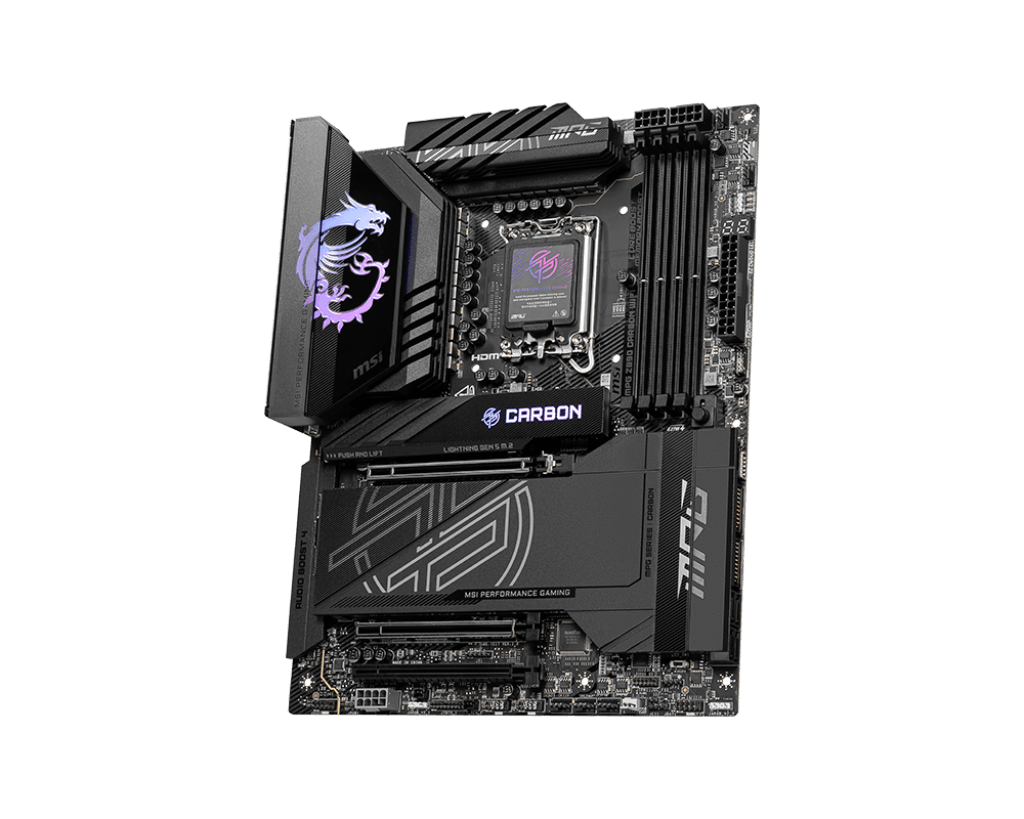 Материнская плата MSI MPG Z890 CARBON WIFI LGA1851 4xDDR5 4xSATA3 RAID 5xM.2 1xHDMI ATX