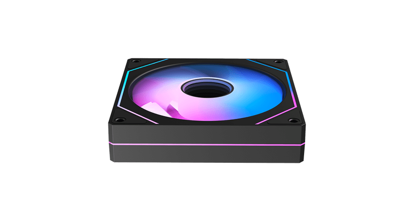 Вентилятор для корпуса Ocypus Gamma F12 BK ARGB REVERSE BLADE 120x120x25mm 800-1600RPM Черный