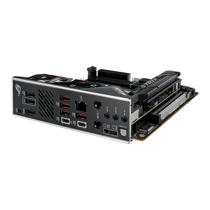 Материнская плата ASUS ROG STRIX B850-I GAMING WIFI AM5 2xDDR5 2xSATA 2xM.2 HDMI USB-C Mini-ITX